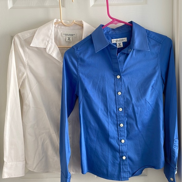 Banana republic mon iron fitted petite stretch blouse - Picture 1 of 3